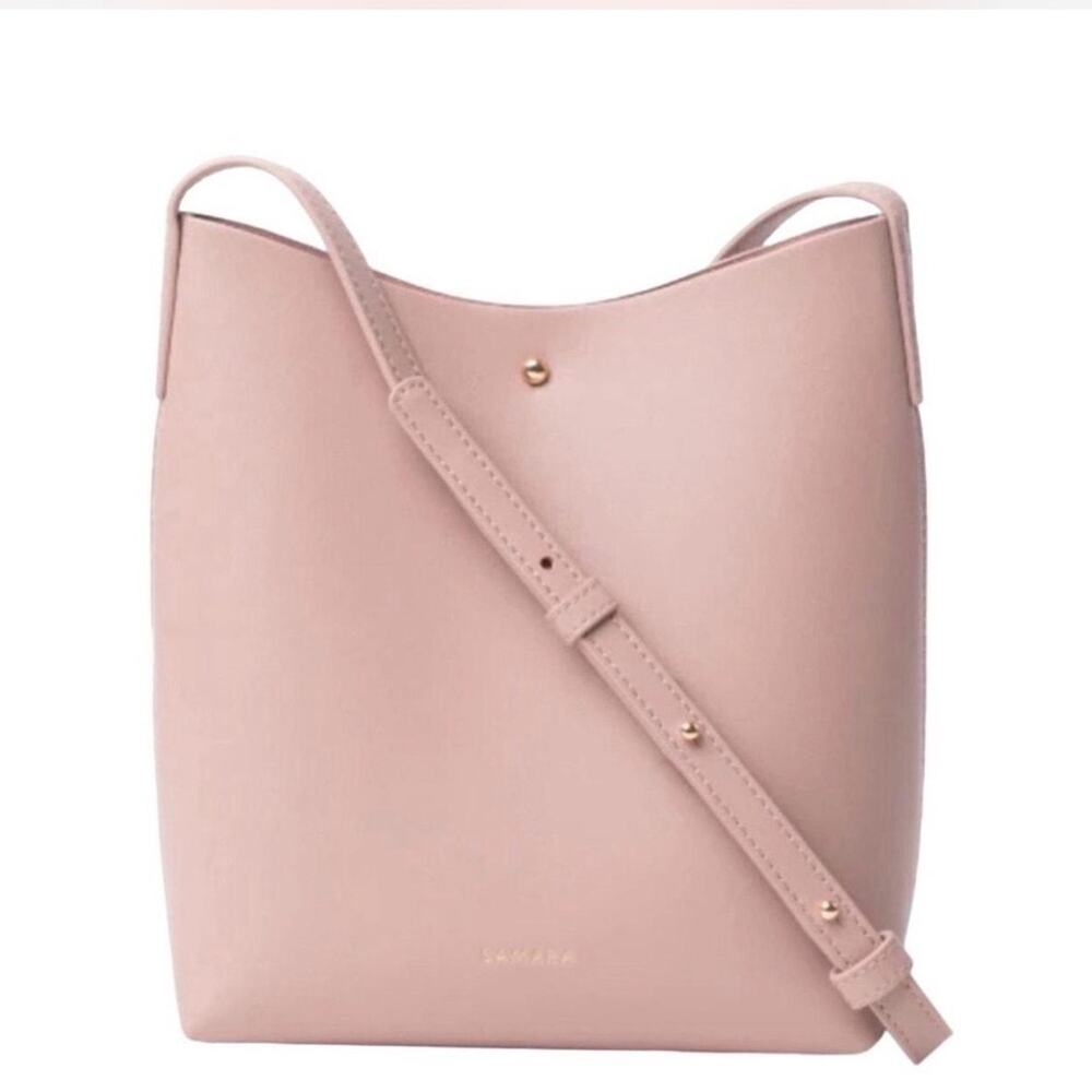 ANTHROPOLOGIE SAMARA blush pink medium adjustable shoulder bag